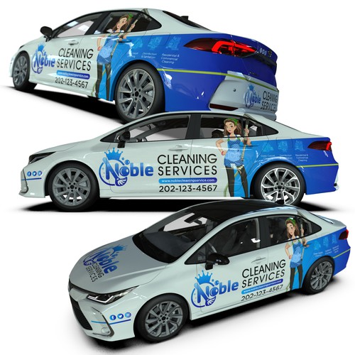 Car wrap - noble cleaning