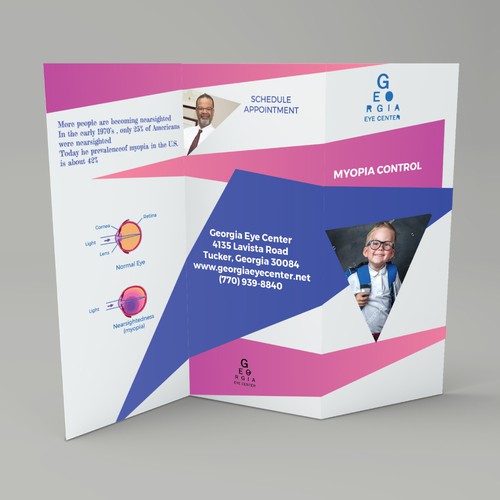 Brochure for an eye center