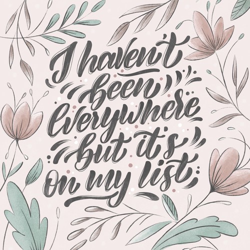 Flower Typography