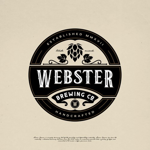 WEBSTER BREWING CO LOGO DESIGN