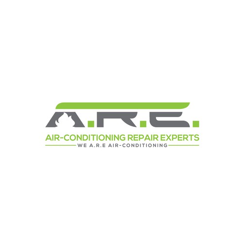 We A.R.E air-conditioning logo design