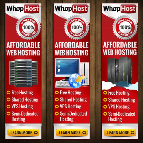 Create the next banner ad for WhopHost.com