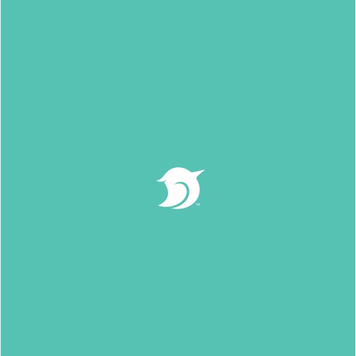 minimalistic bird logo design