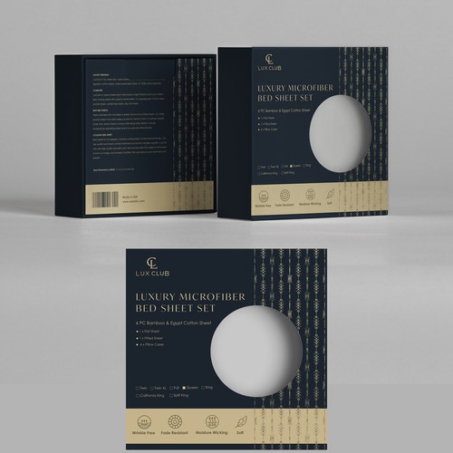 Luxury Bed Sheet Set packaging