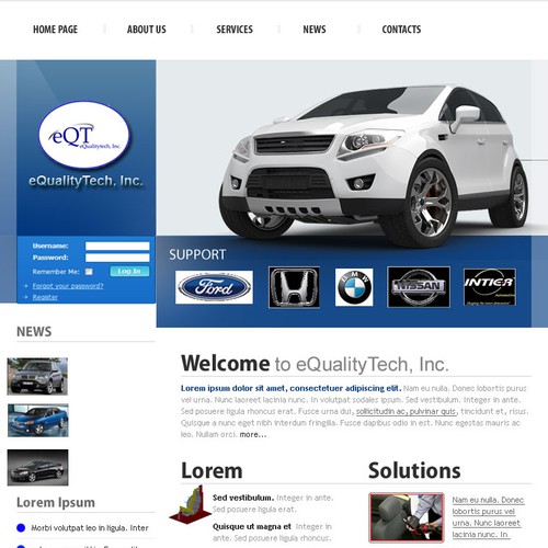 automotive web design