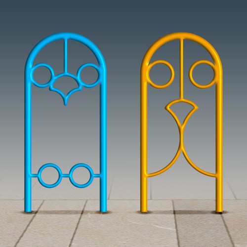 Urban furniture, bike racks