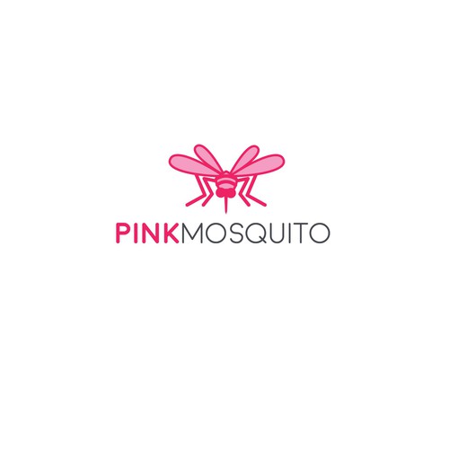 Design a cool new pink mosquito cartoon for our new logo.