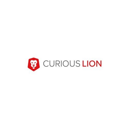 Curious Lion Logo Design