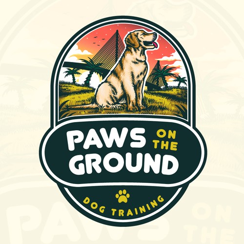 Dog Training Logo emblem