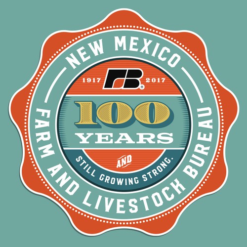 New Mexico Farm & Livestock Bureau 100 year logo