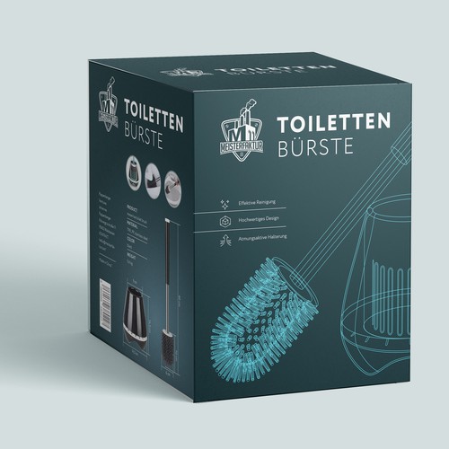 packaging design for toilet brush