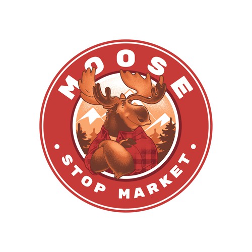 Cartoon Moose Logo