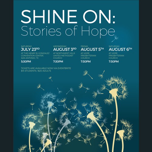 Youth Choir Concert Flyer: SHINE ON