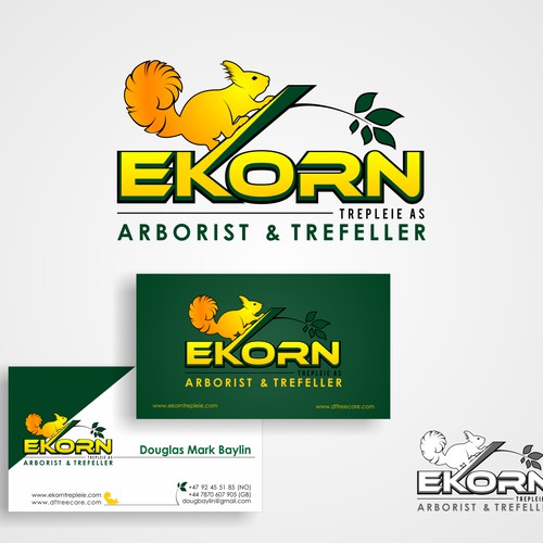 Help EKORN TREPLEIE AS with a new logo and business card