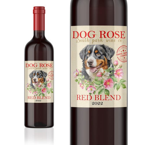 wine bottle label design