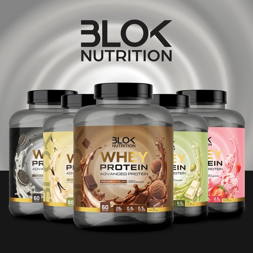 WHEY PROTEIN PACKAGING DESIGN 