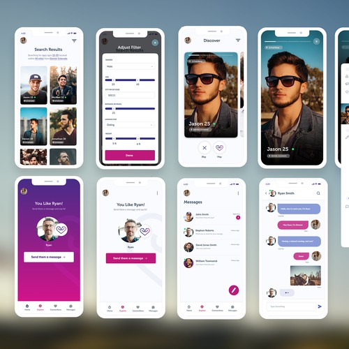 App Design for Dating Website