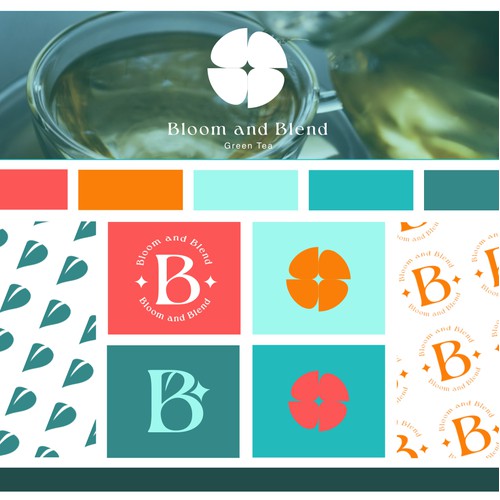 Logo Design for Bloom and Blend Green Tea.
