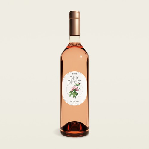Label design for wine bottle
