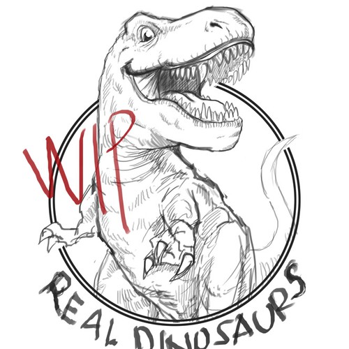 sketch dinosaurs