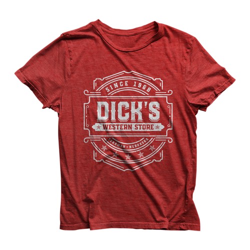 Dick's Western Store t-shirt design