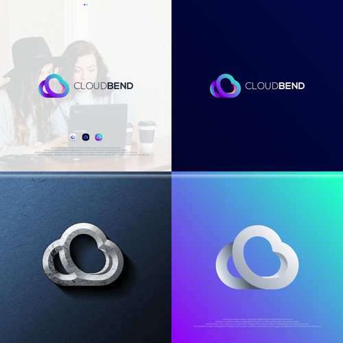 Cloudbend logo concept