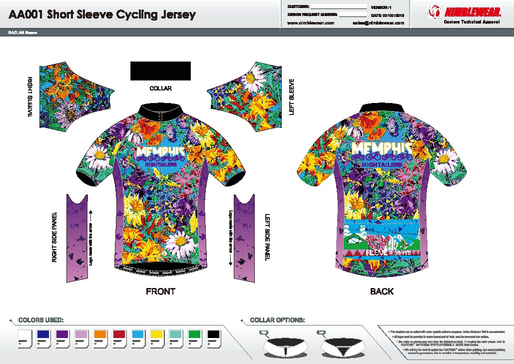 Flower Power Bicycle Jersey