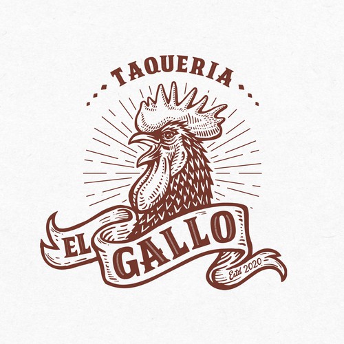 Logo design for El Gallo, Mexican restaurant