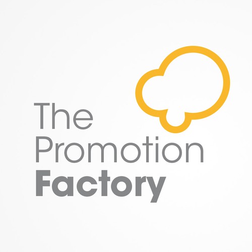 Create the next logo and business card for The promotion factory