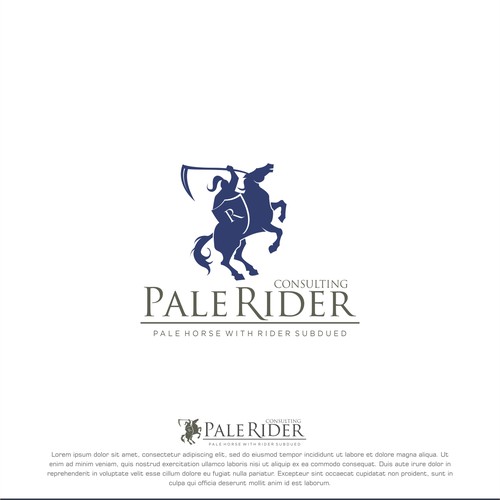 Horse silhouette concept for pale rider