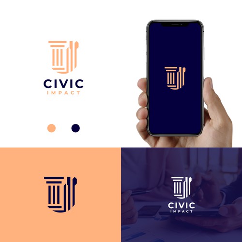 Law and Firm Logo design Concept