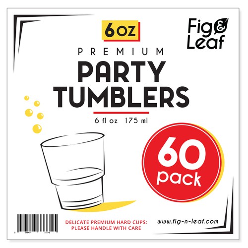 Label design for Party tumbler