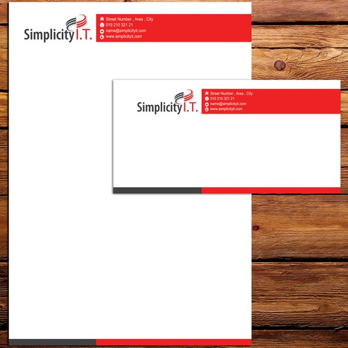 Simplicity I.T. Letterhead & Envelope