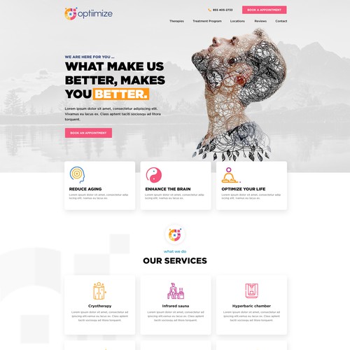 Longevity and wellness website design