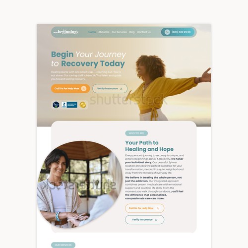 Landing page concept