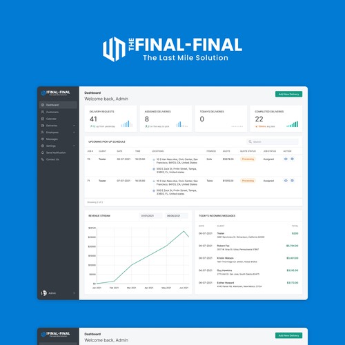 Logistics CRM Dashboard