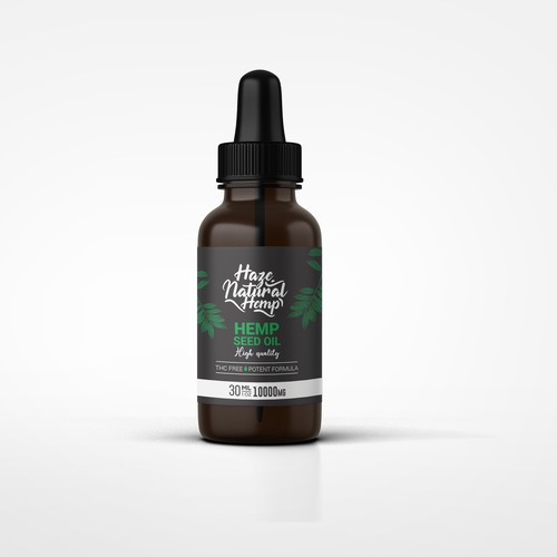 NATURAL HEMP OIL LABEL DESIGN op2