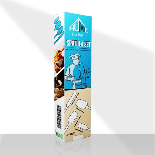 Spatula set packaging box design