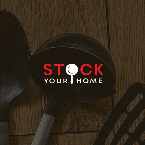 Simple logo concept for 'Stock your home'