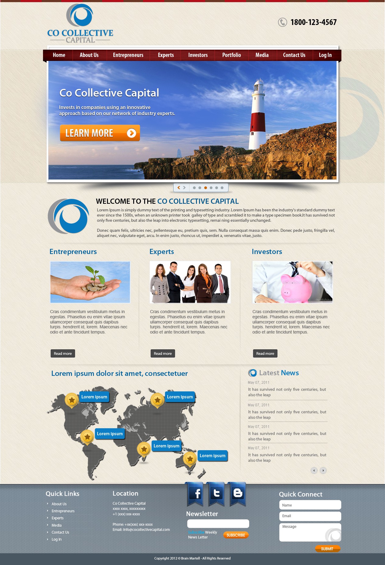 Create the next website design for Co Collective Capital