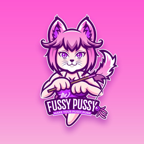Sexy Cat logo illustration