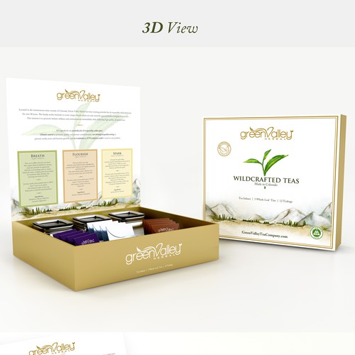 Packaging Design for Green Valley Tea Gift Set