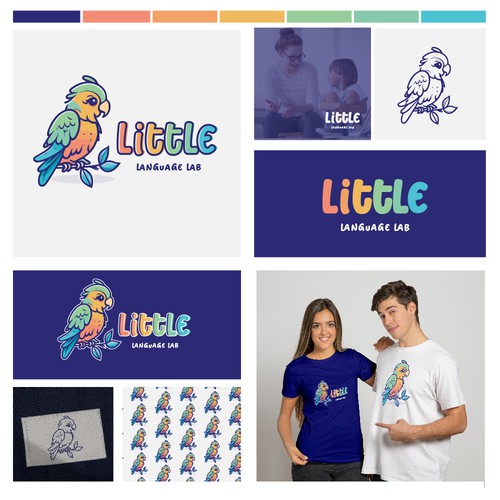 Playful logo for speech therapy.