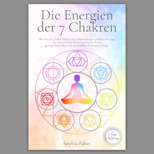 Colorful book cover of chakras for female target audience