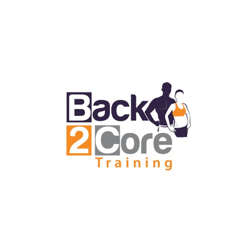 Create a Cool & Modern fitness logo for Back 2 Core Training!