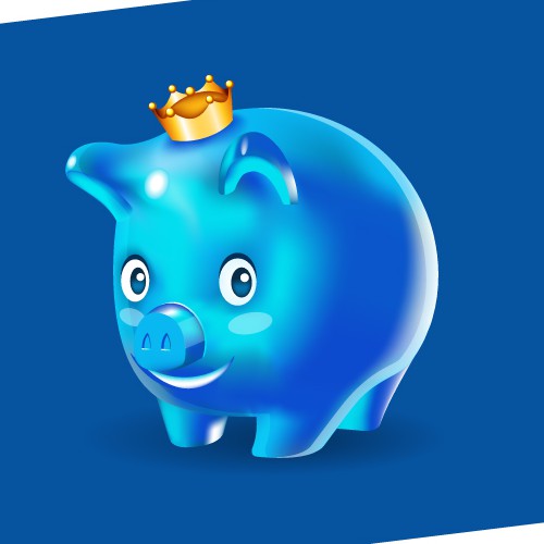 Pig Mascot Logo for Insurance Agency