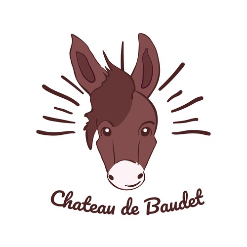 Logo for a donkey farm