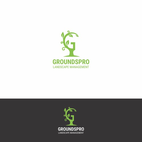 Logo Concept For Grounds Pro Landscape Management