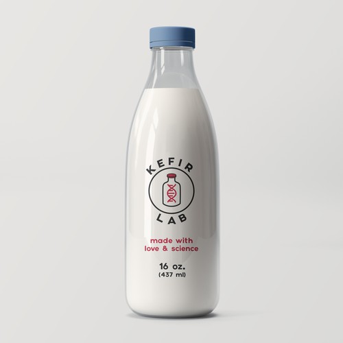 Organic Probiotic Kefir, highly nutritious fermented milk.