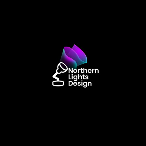 Colorful Northern Lights Logo